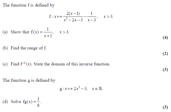 Edexcel C3 June 2008 – Q4